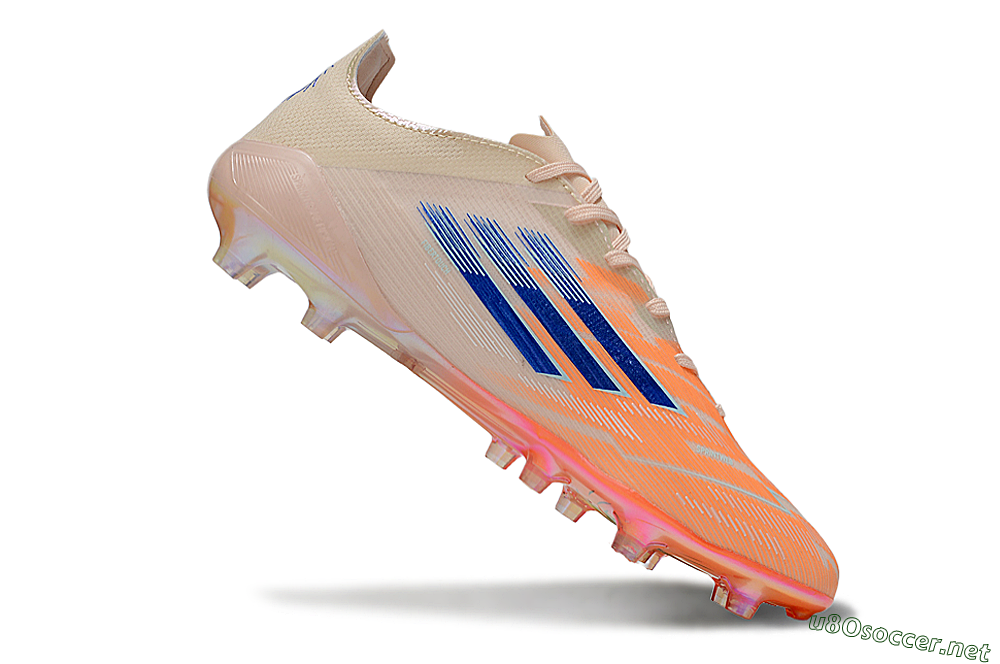 Men's Adidas F50 Elite FG Football Boots - Pink/Orange/Blue 5