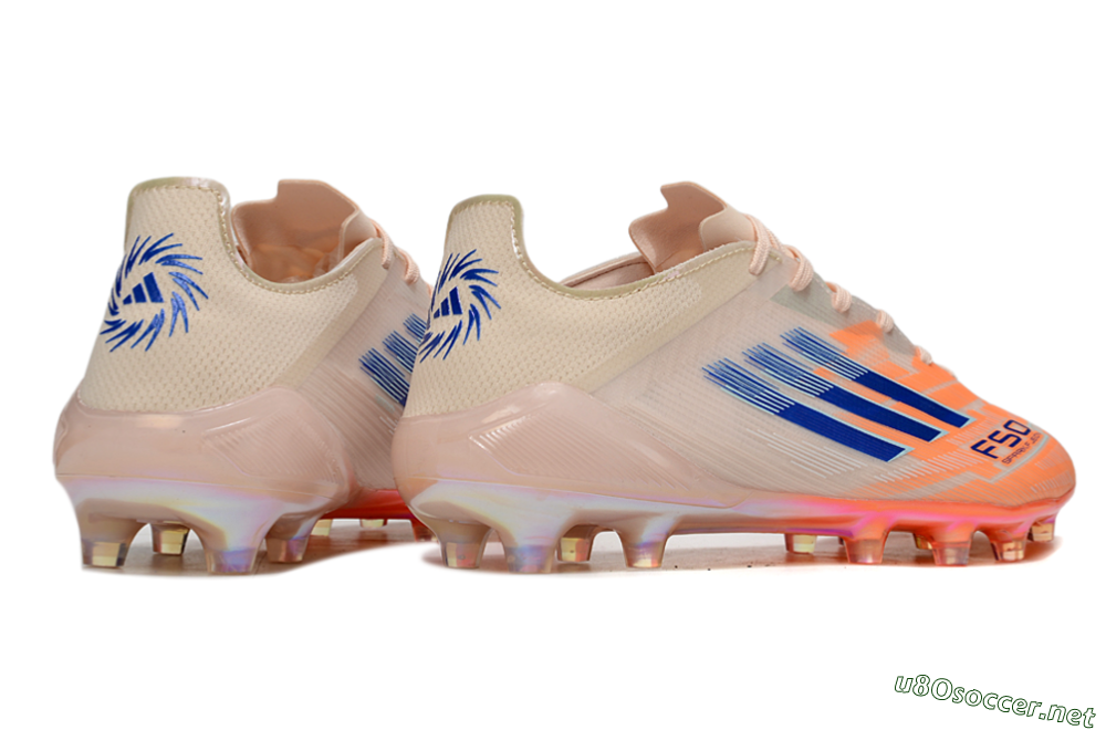 Men's Adidas F50 Elite FG Football Boots - Pink/Orange/Blue 7