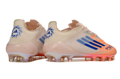 Men's Adidas F50 Elite FG Football Boots - Pink/Orange/Blue