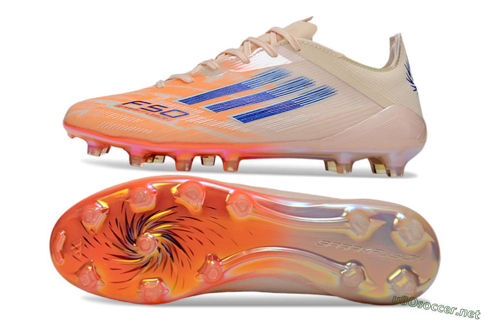 Men's Adidas F50 Elite FG Football Boots - Pink/Orange/Blue 1
