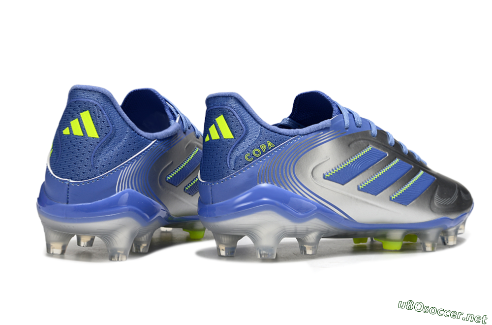 Men's Adidas Copa Pure 3 Elite FG Football Boots - Silver/Blue/Yellow 6