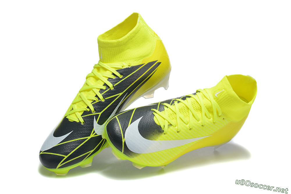 Men's Nike Air Zoom Mercurial Superfly 10 Elite FG Football Boots - Yellow/Black/White 6
