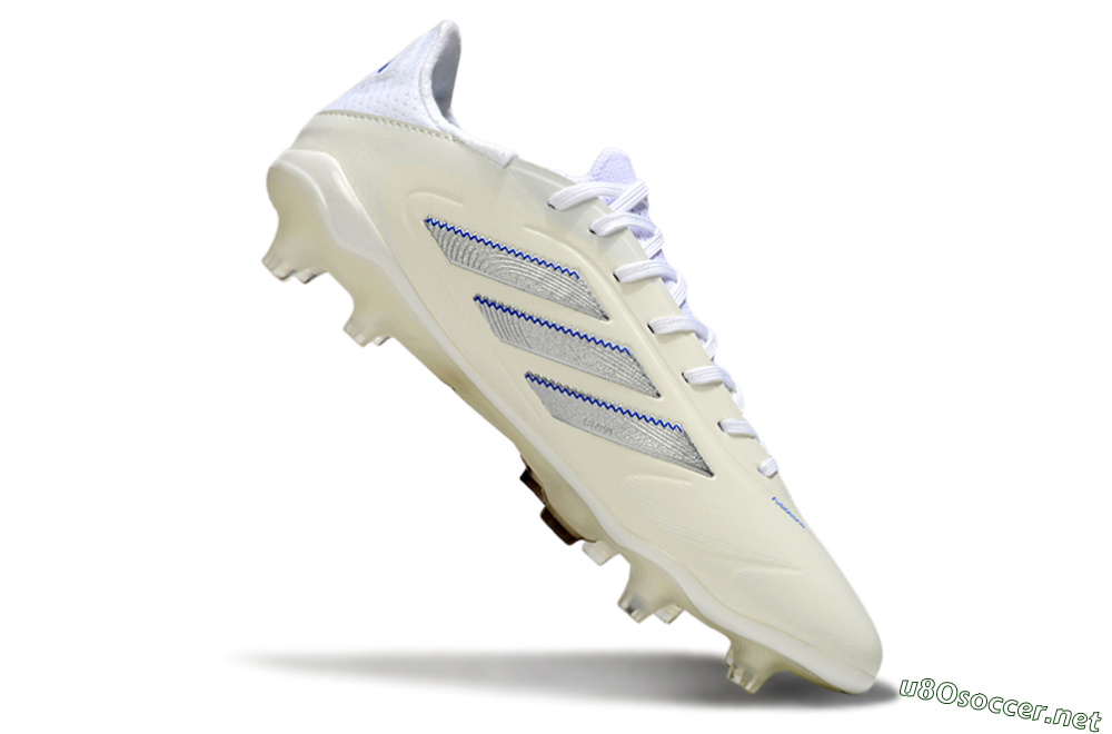 Men's Adidas Copa Pure 3 Elite FG Football Boots - Beige/Silver/Blue 4