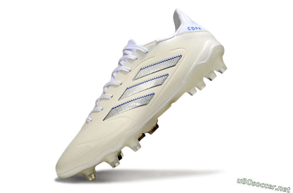 Men's Adidas Copa Pure 3 Elite FG Football Boots - Beige/Silver/Blue 5