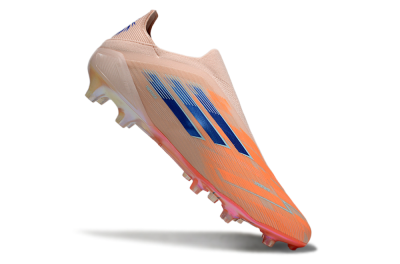Men's Adidas F50+ Elite Laceless FG Football Boots - Pink/Orange/Blue