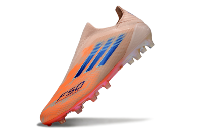 Men's Adidas F50+ Elite Laceless FG Football Boots - Pink/Orange/Blue