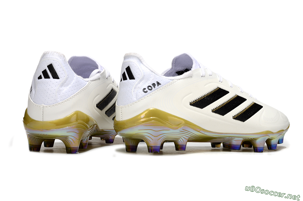 Men's Adidas Copa Pure 3 Elite FG Football Boots - Beige/Black/Gold 6