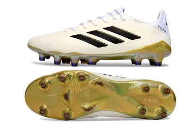 Men's Adidas Copa Pure 3 Elite FG Football Boots - Beige/Black/Gold