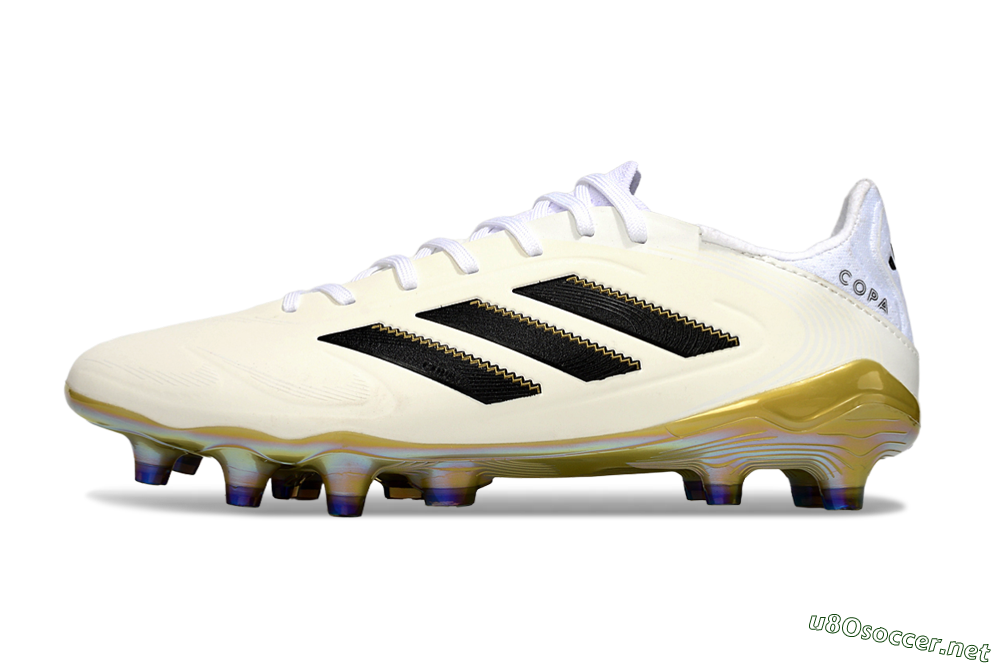 Men's Adidas Copa Pure 3 Elite FG Football Boots - Beige/Black/Gold 0