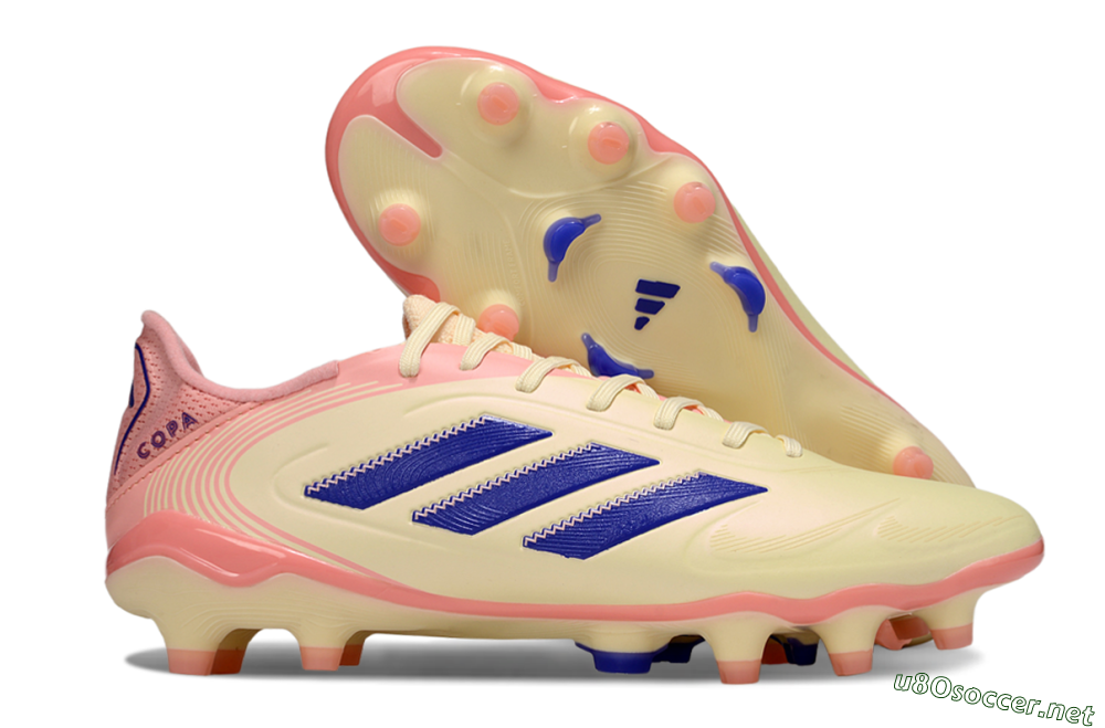 Men's Adidas Copa Pure 3 Elite FG Football Boots - Yellow/Blue/Pink 2