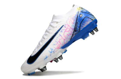 Men's Nike Air Zoom Mercurial Vapor 16 Elite SG Football Boots - White/Black/Blue