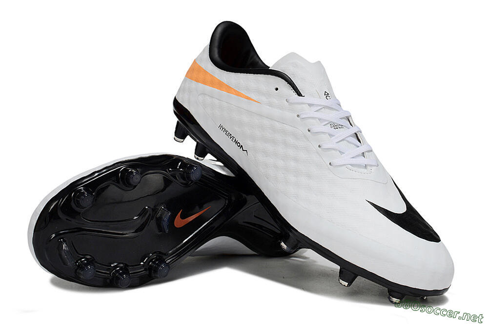 Men's Nike Hypervenom Phantom FG Football Boots - White/Black/Yellow 3