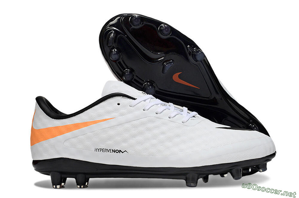 Men's Nike Hypervenom Phantom FG Football Boots - White/Black/Yellow 2