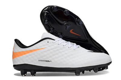 Men's Nike Hypervenom Phantom FG Football Boots - White/Black/Yellow