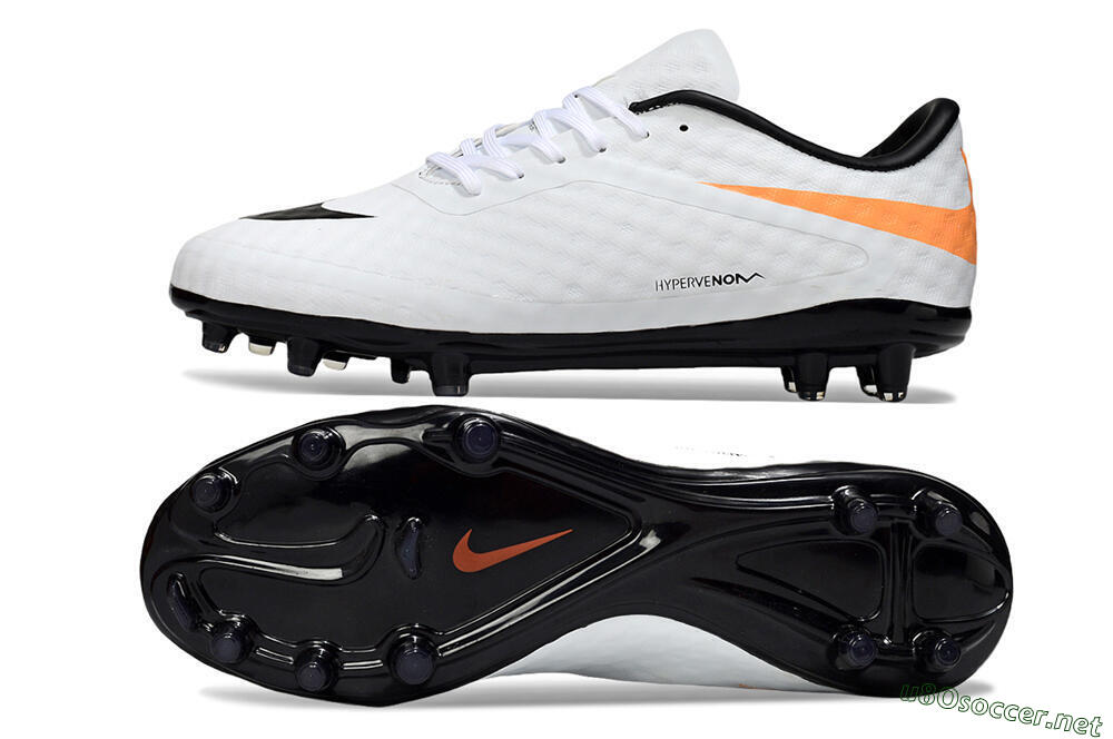 Men's Nike Hypervenom Phantom FG Football Boots - White/Black/Yellow 1