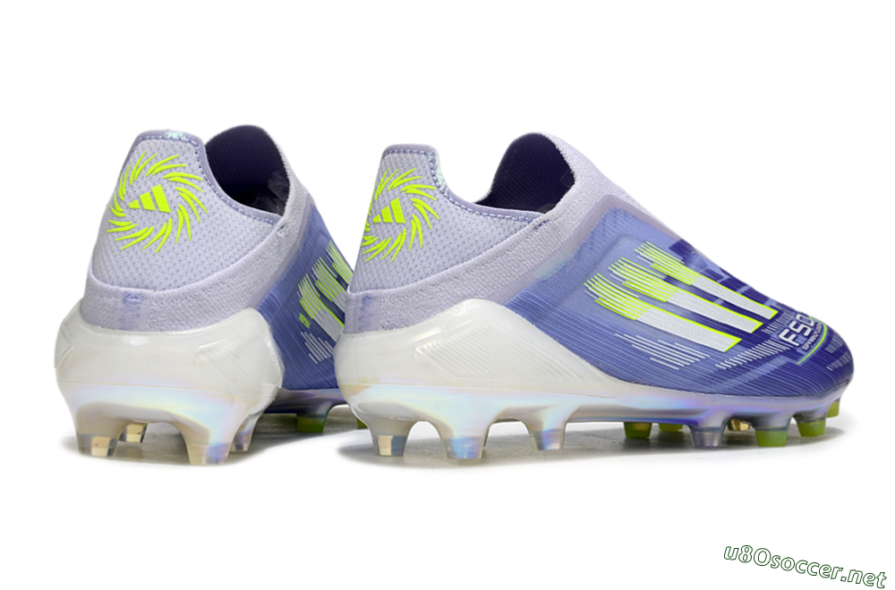 Men's Adidas F50+ Elite Laceless FG Football Boots - Blue/White/Yellow 6