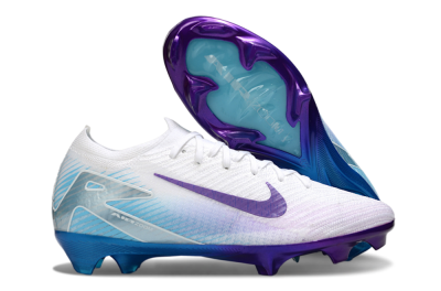 Men's Nike Air Zoom Mercurial Vapor 16 Elite FG Football Boots - White/Purple/Jade