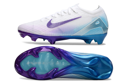 Men's Nike Air Zoom Mercurial Vapor 16 Elite FG Football Boots - White/Purple/Jade