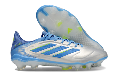 Men's Adidas Copa Pure 3 Elite FG Football Boots - Silver/Blue/Yellow