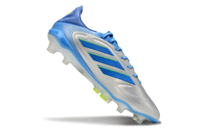 Men's Adidas Copa Pure 3 Elite FG Football Boots - Silver/Blue/Yellow