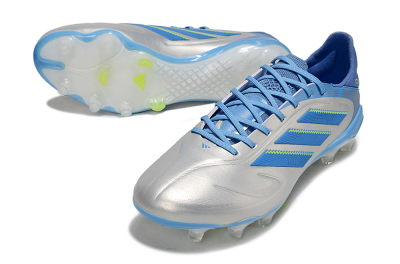Men's Adidas Copa Pure 3 Elite FG Football Boots - Silver/Blue/Yellow