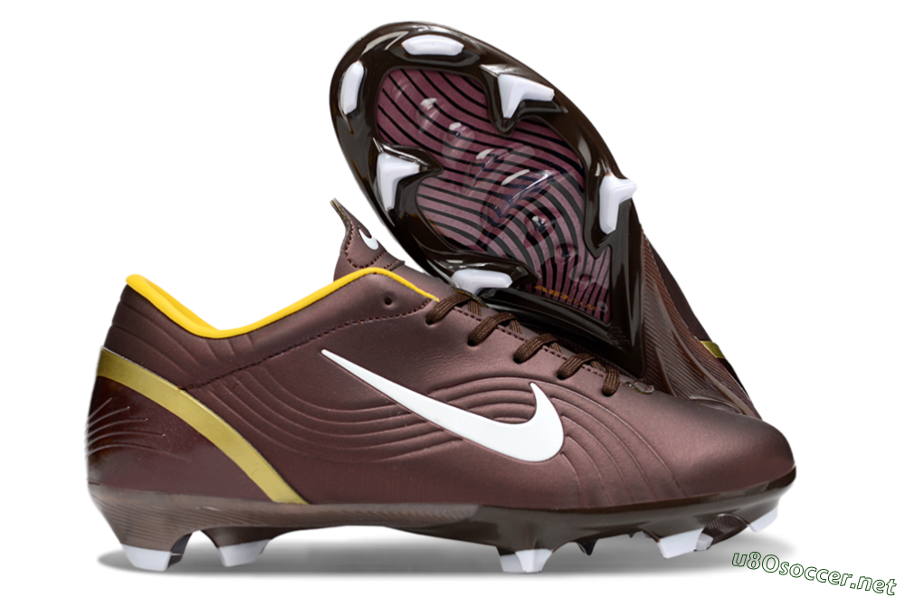 Men's Nike Mercurial Vapor 1 Elite FG Football Boots - Brown/White/Yellow 2