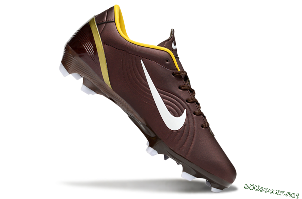 Men's Nike Mercurial Vapor 1 Elite FG Football Boots - Brown/White/Yellow 4