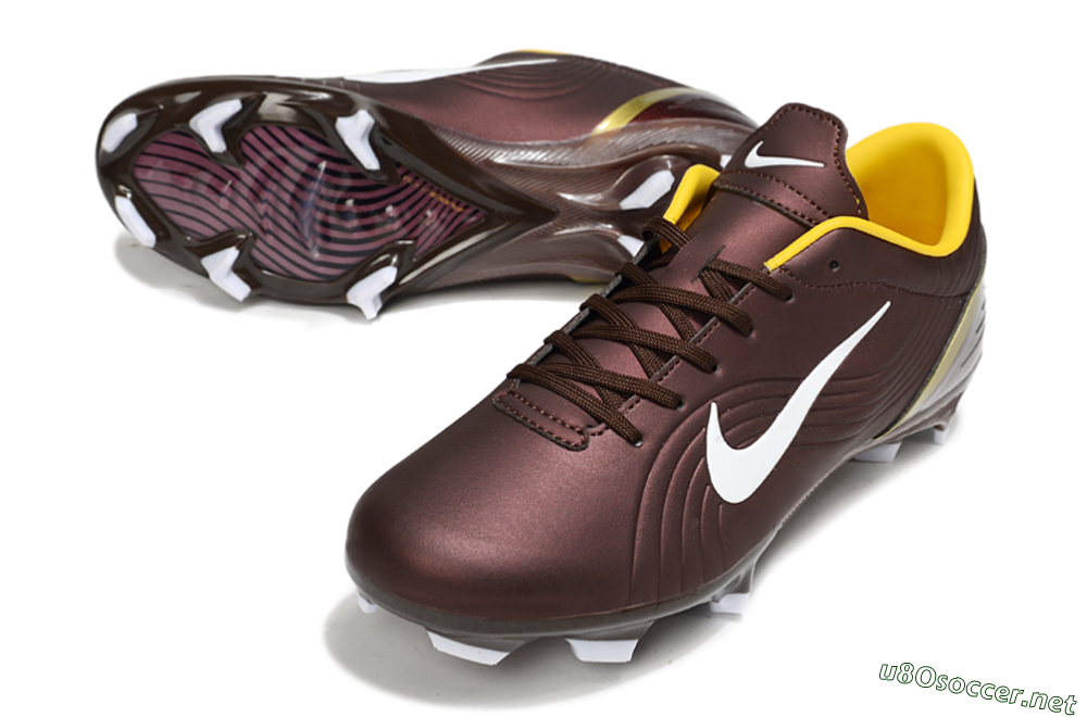 Men's Nike Mercurial Vapor 1 Elite FG Football Boots - Brown/White/Yellow 3