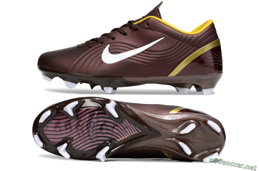 Men's Nike Mercurial Vapor 1 Elite FG Football Boots - Brown/White/Yellow 1