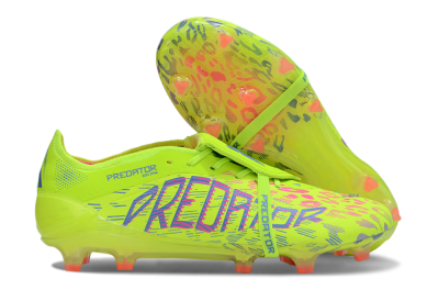 Men's Adidas Predator 25 Elite Foldover Tongue FG Football Boots - Yellow/Blue/Red