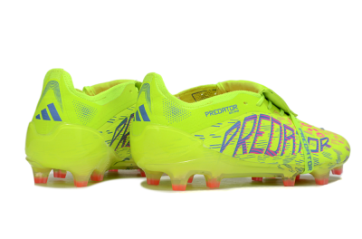 Men's Adidas Predator 25 Elite Foldover Tongue FG Football Boots - Yellow/Blue/Red