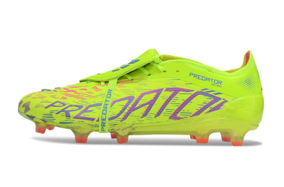 Men's Adidas Predator 25 Elite Foldover Tongue FG Football Boots - Yellow/Blue/Red