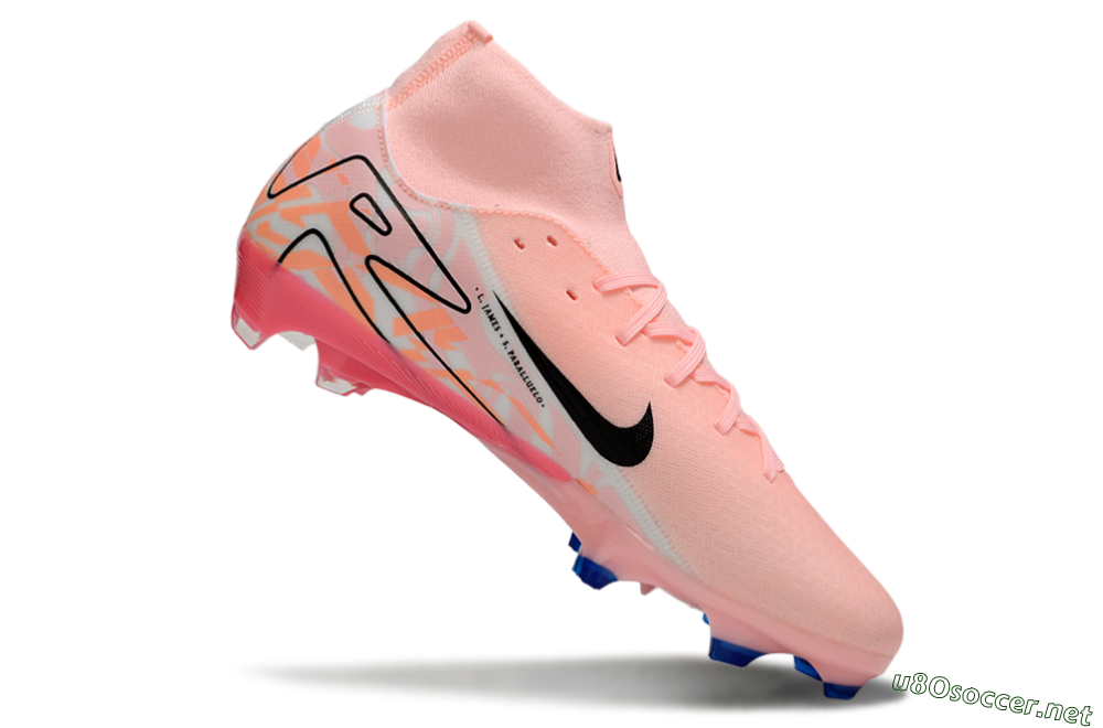Men's Nike Air Zoom Mercurial Superfly 10 Elite FG Football Boots - Pink/Purple/White 4