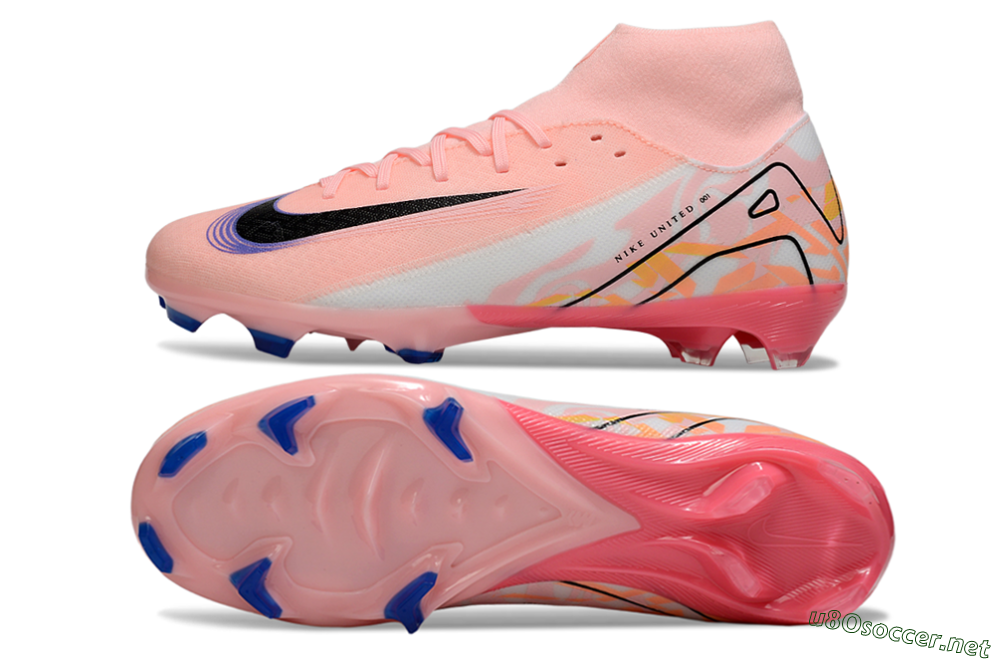 Men's Nike Air Zoom Mercurial Superfly 10 Elite FG Football Boots - Pink/Purple/White 1