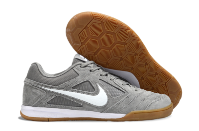 Men's Nike SB Gato IC Football Shoes - Grey/White
