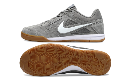 Men's Nike SB Gato IC Football Shoes - Grey/White