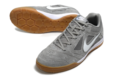 Men's Nike SB Gato IC Football Shoes - Grey/White