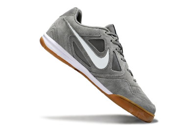 Men's Nike SB Gato IC Football Shoes - Grey/White
