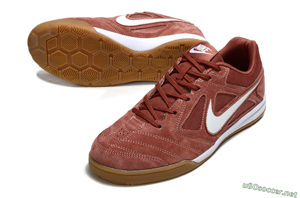 Men's Nike SB Gato IC Football Shoes - Red/White 3