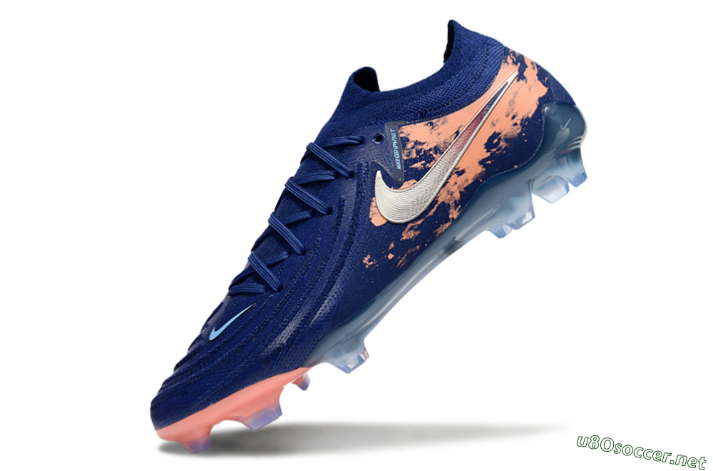 Men's Nike Phantom GX 2 Elite FG Football Boots - Blue/White/Pink 5