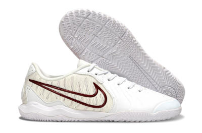 Men's Nike Tiempo Legend 10 Academy IC Football Shoes - White/Red
