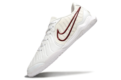 Men's Nike Tiempo Legend 10 Academy IC Football Shoes - White/Red