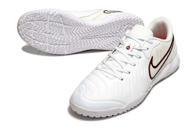 Men's Nike Tiempo Legend 10 Academy IC Football Shoes - White/Red