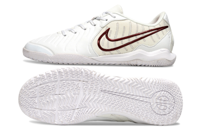 Men's Nike Tiempo Legend 10 Academy IC Football Shoes - White/Red