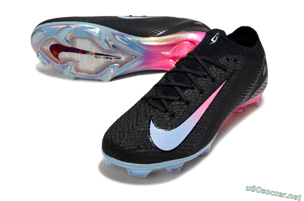 Men's Nike Air Zoom Mercurial Vapor 16 Elite FG Football Boots - Black/Jade/Pink 3