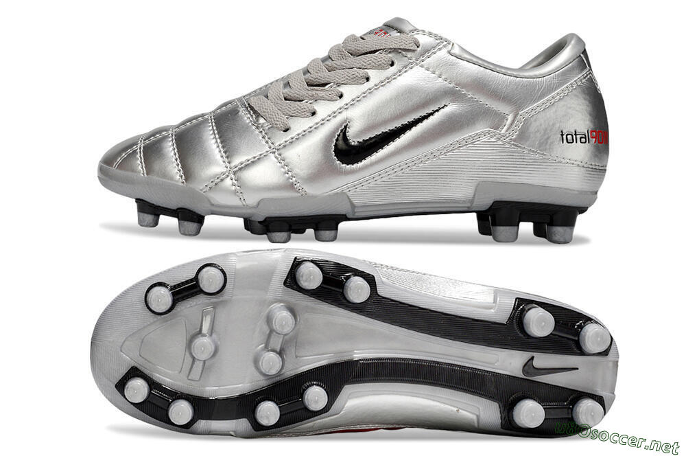 Men's Nike Total 90 III FG Football Boots - Silver/Black 1