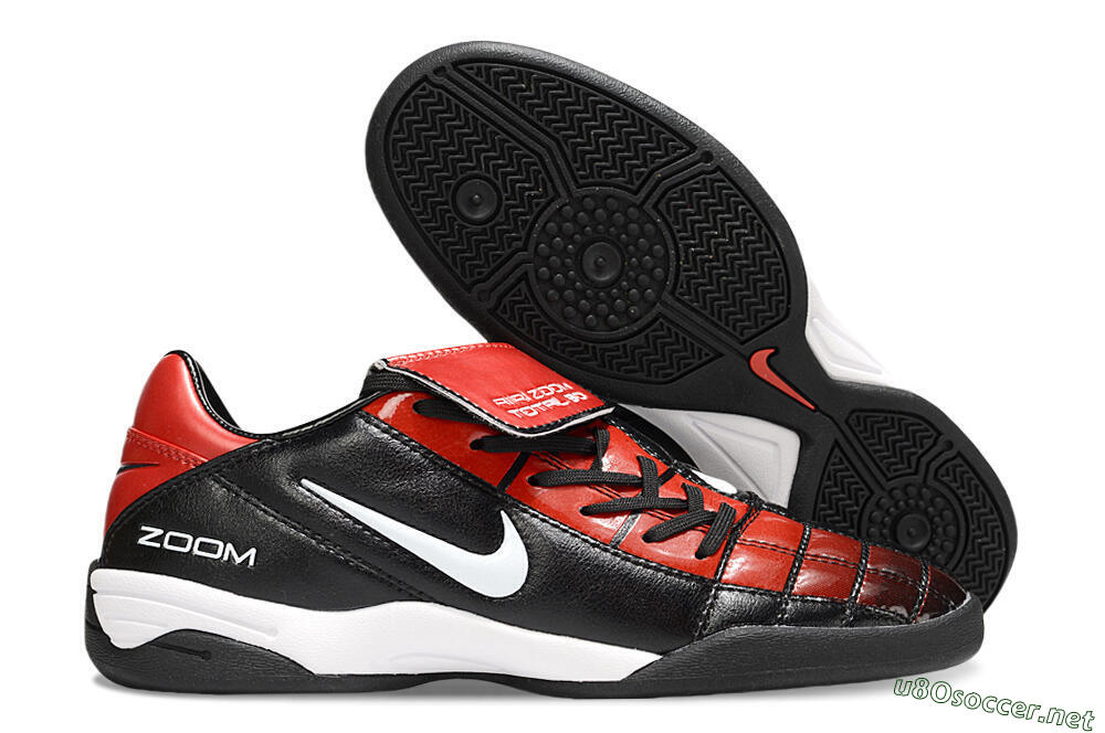 Men's Nike Air Zoom Total 90 III IC Football Shoes - Black/Red/White 2
