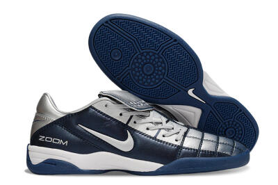 Men's Nike Air Zoom Total 90 III IC Football Shoes - Blue/Silver/White