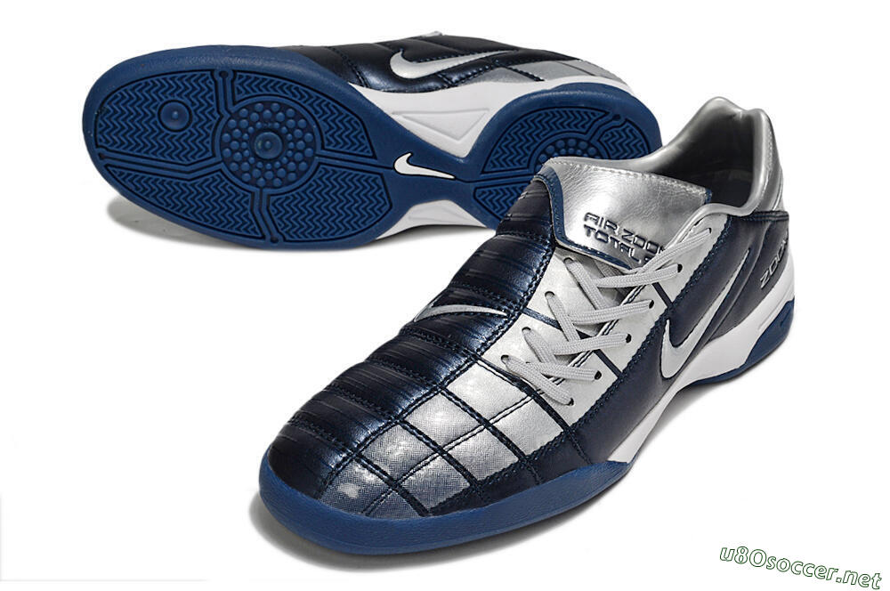 Men's Nike Air Zoom Total 90 III IC Football Shoes - Blue/Silver/White 3