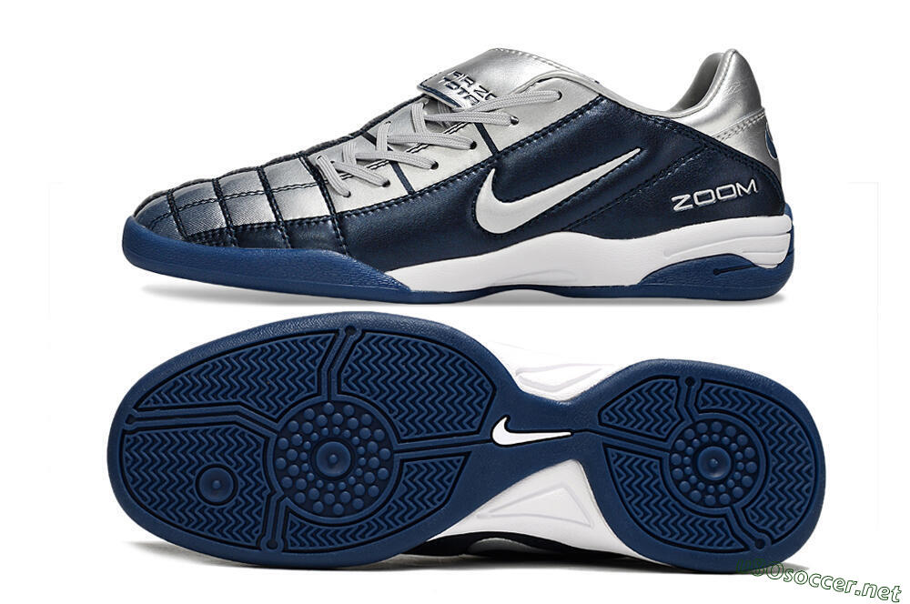Men's Nike Air Zoom Total 90 III IC Football Shoes - Blue/Silver/White 1